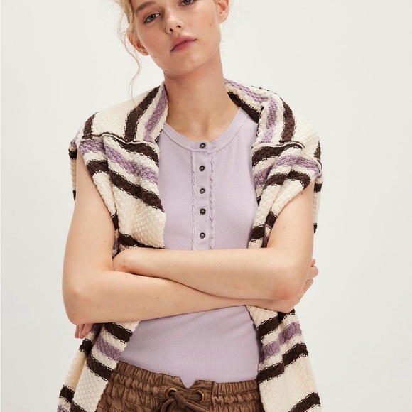 We The Free Tops - Free People Jamie Henley Tank Sugar Violet S